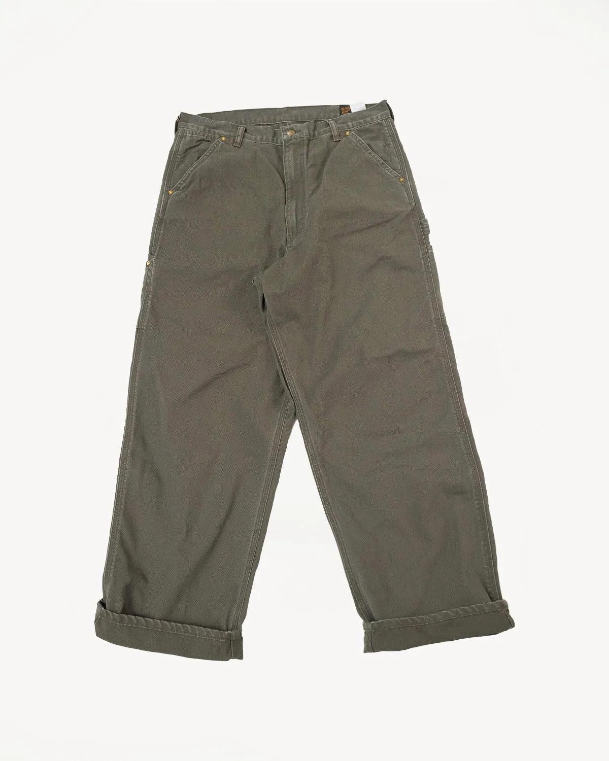 01-5328- 76- Dad's Fit Painter's Pants Canvas - Army Green
