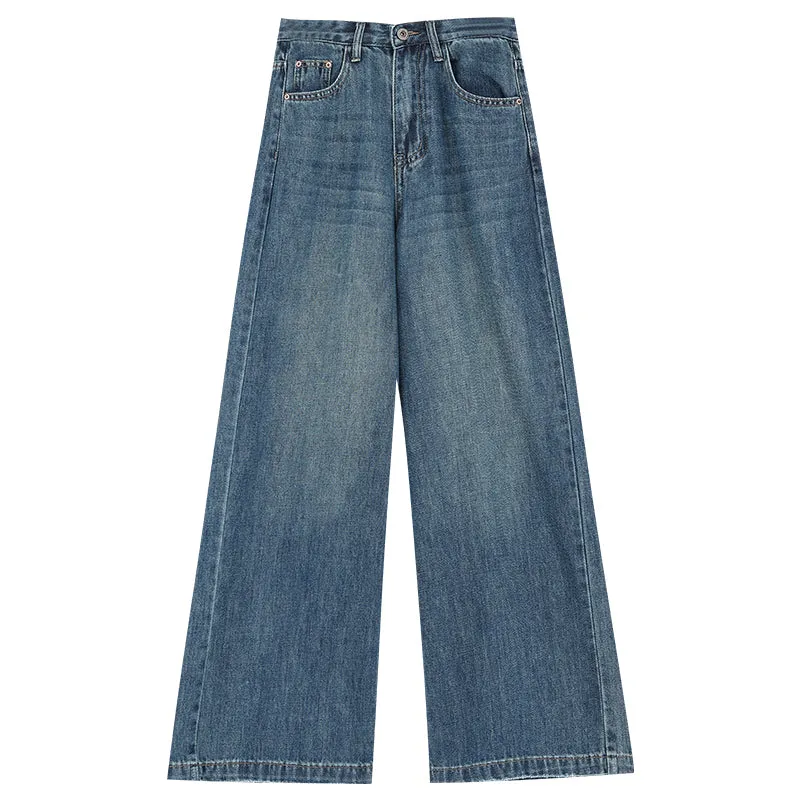 【24s Sep.】American Blue Loose Wide Leg Jeans