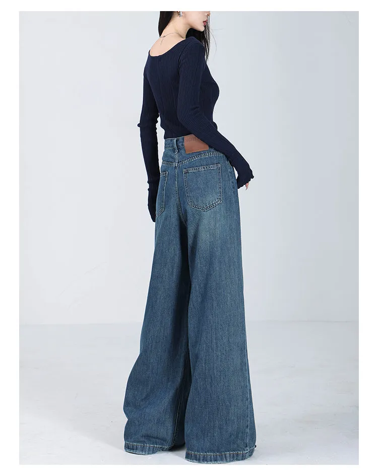 【24s Sep.】American Blue Loose Wide Leg Jeans