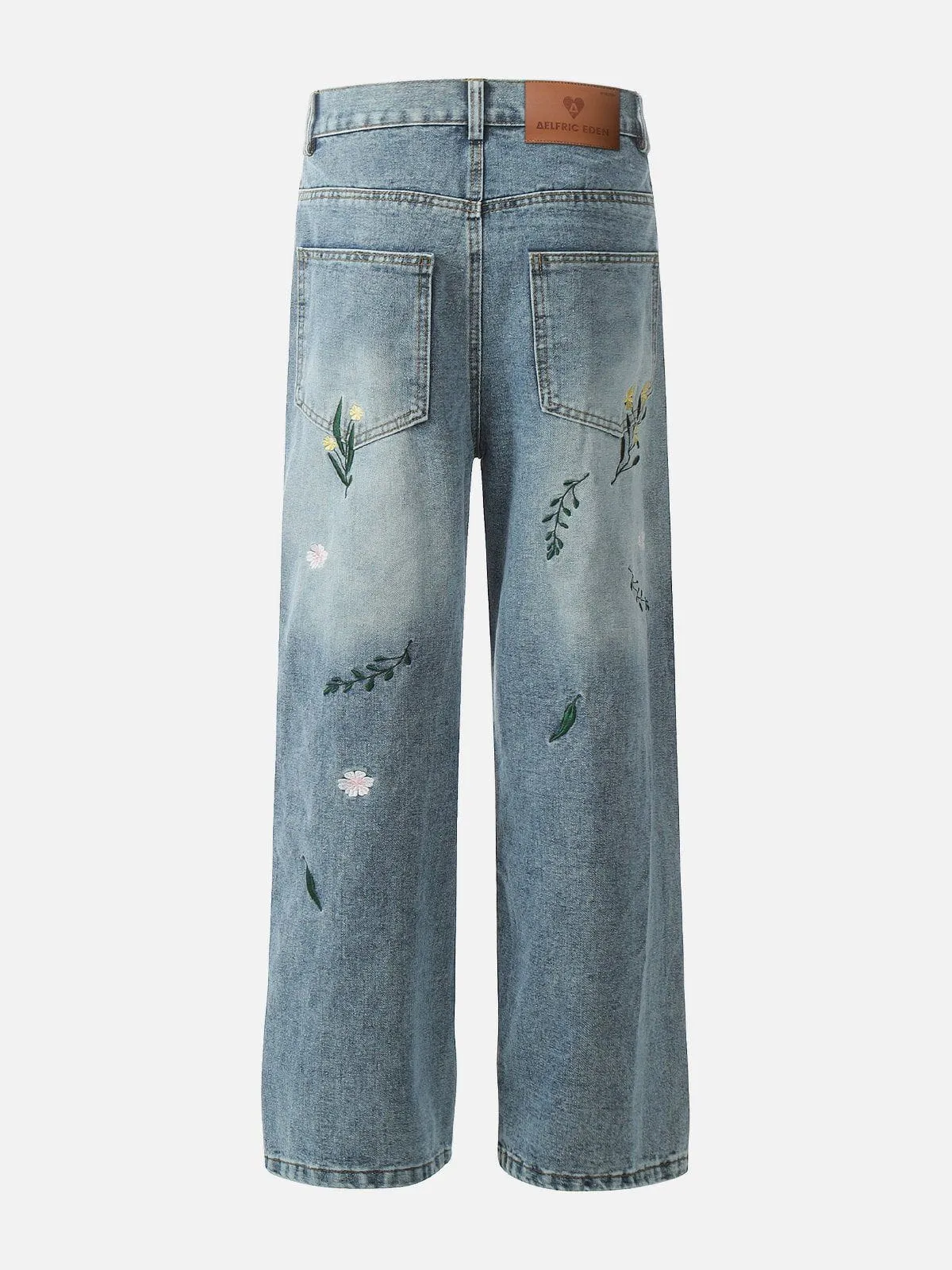 Aelfric Eden Embroidery Flower Washed Jeans