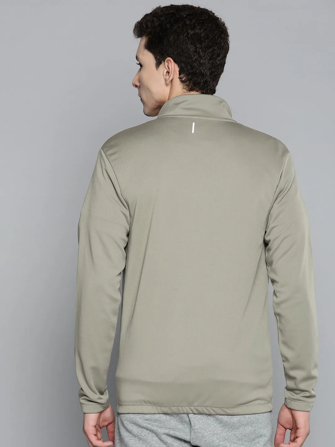 Alcis Men Green Solid Sweatshirt