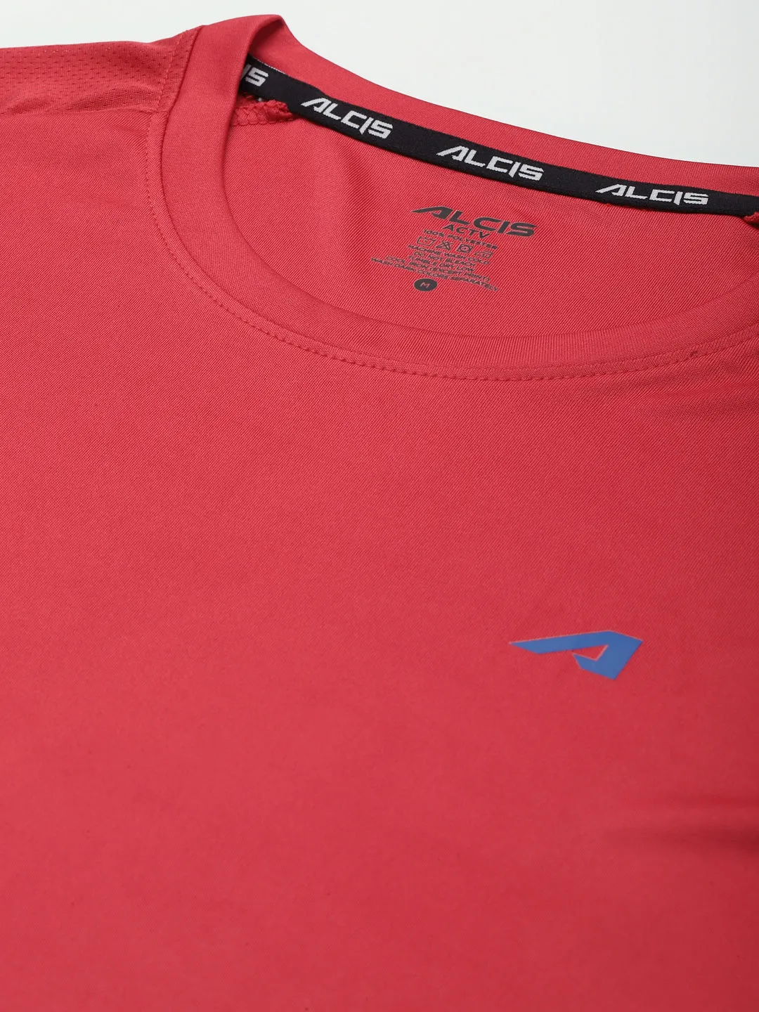 Alcis Men Red Slim Fit T-shirt