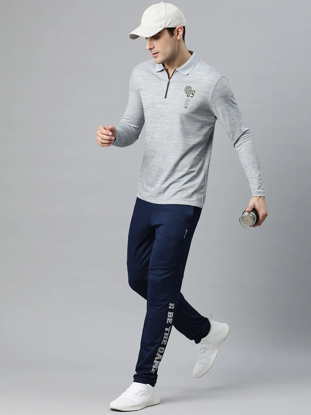 Alcis Men Typography Slim Fit Sports Track Pants