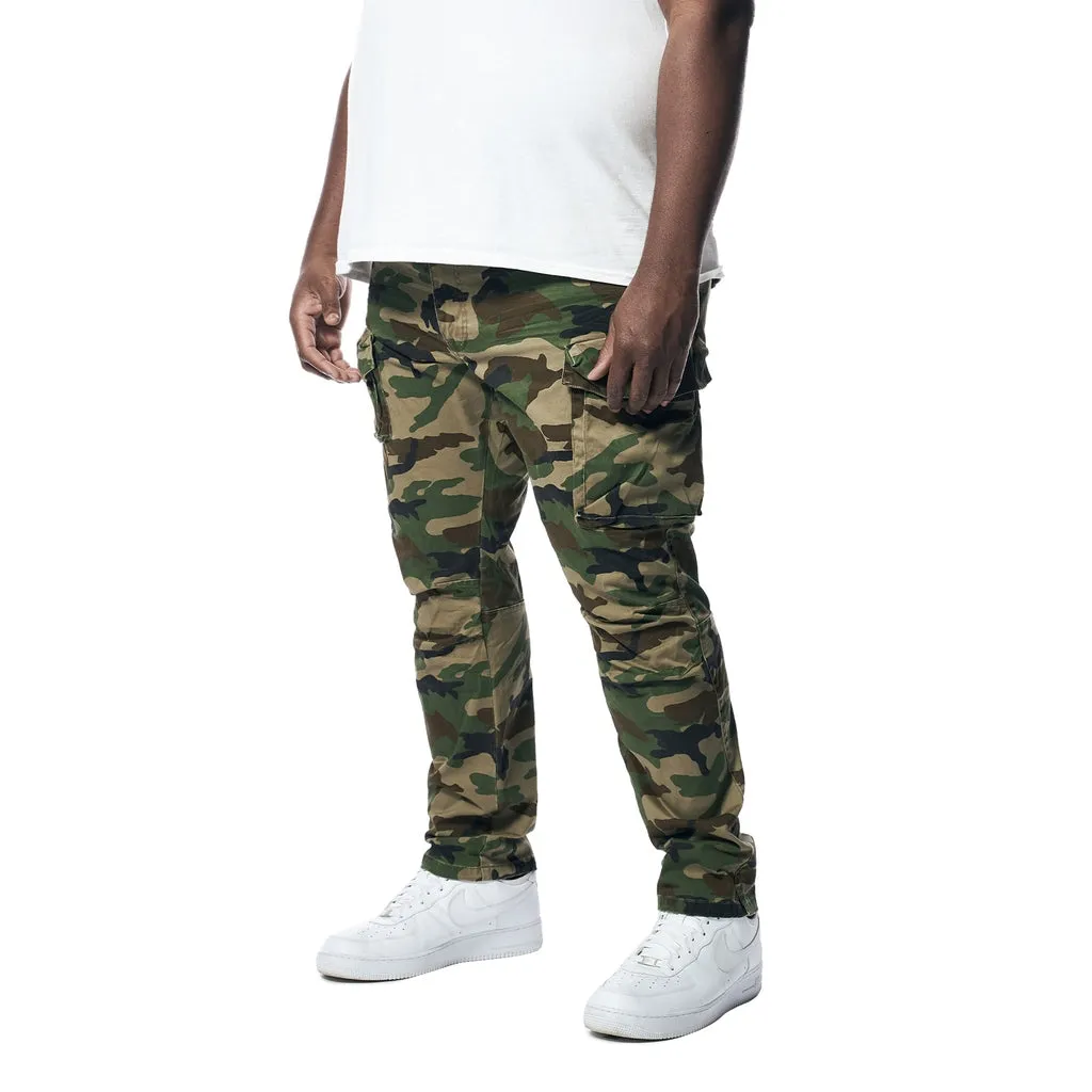 Big and Tall - Utility Twill Pants - Wood Camo