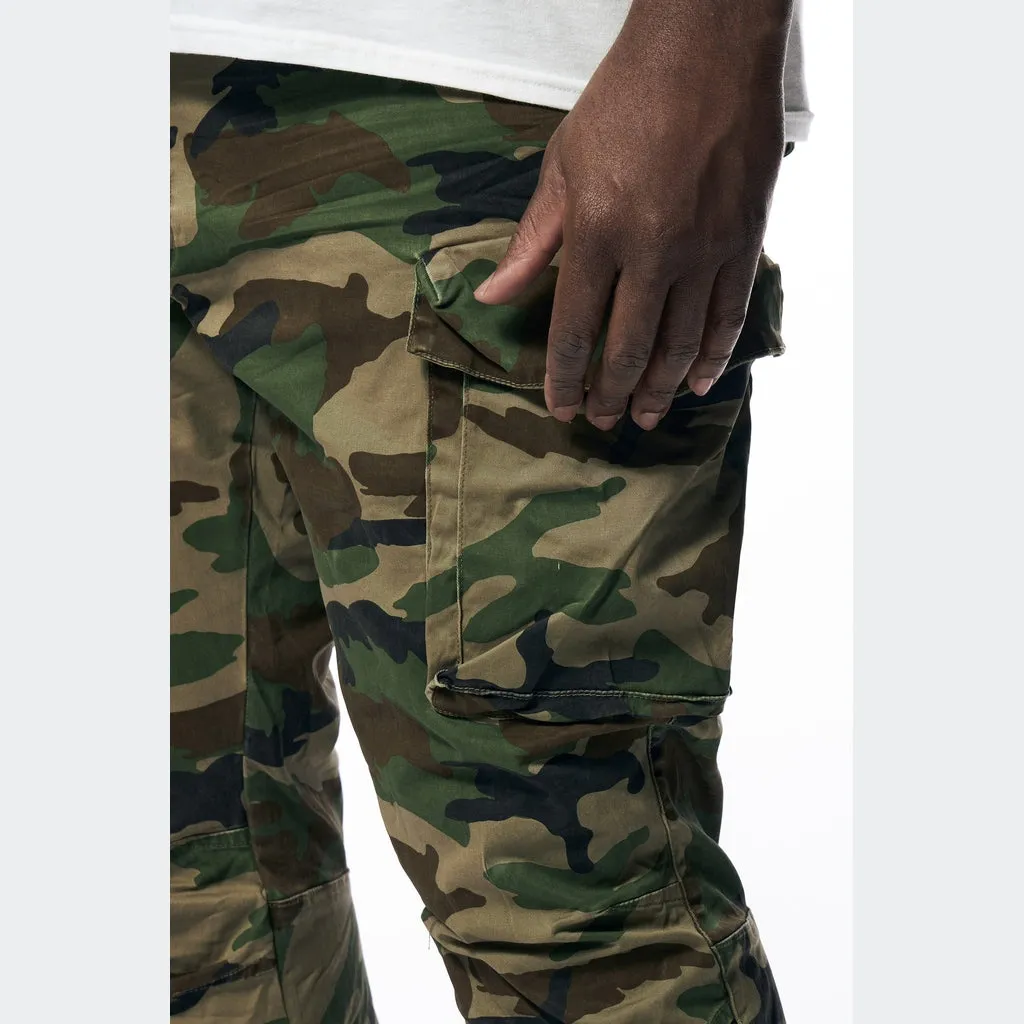 Big and Tall - Utility Twill Pants - Wood Camo