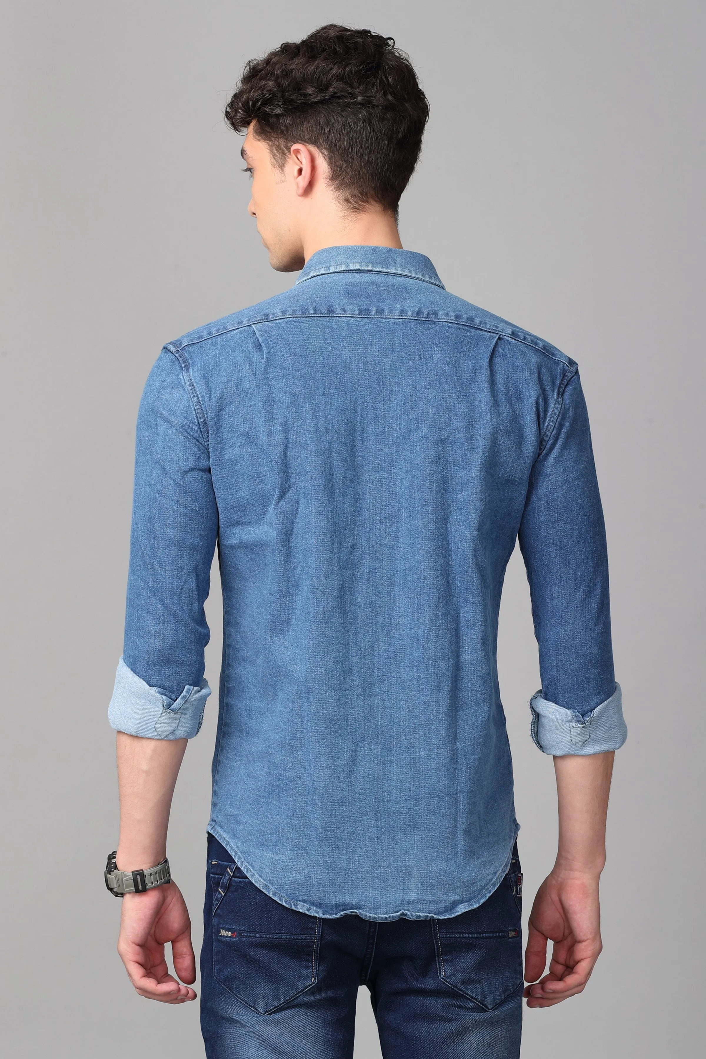 Double Pocket Denim Shirt
