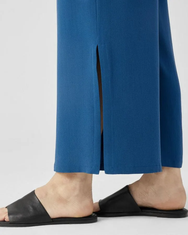 Eileen Fisher Silk Crepe High Slit Ankle Pant