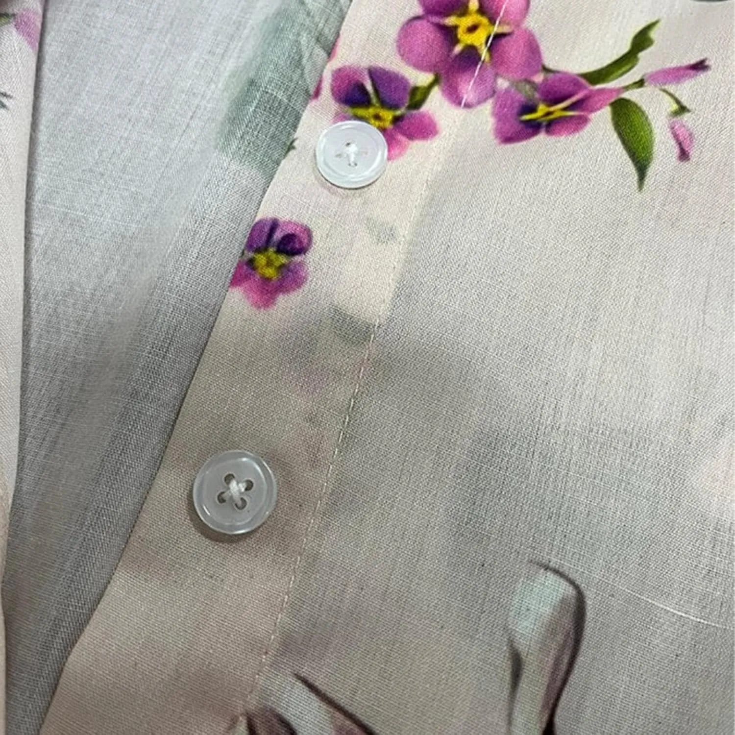 Floral Pattern Dresses for Women 2025 Maxi Button Down Plus Size A Line Dress Trendy 3/4 Sleeve Dress Summer Dresses