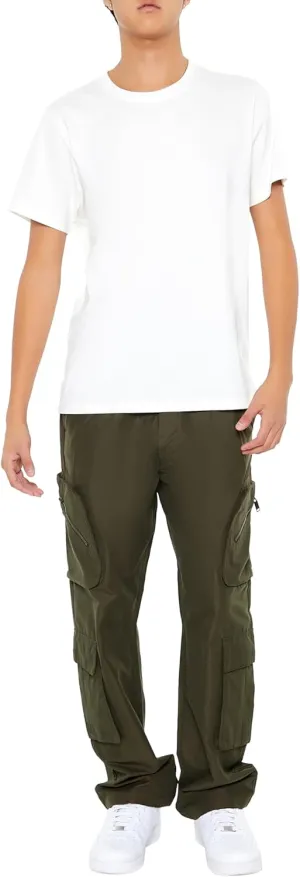 Forever 21 Men's Slim-fit Drawstring Cargo Pants