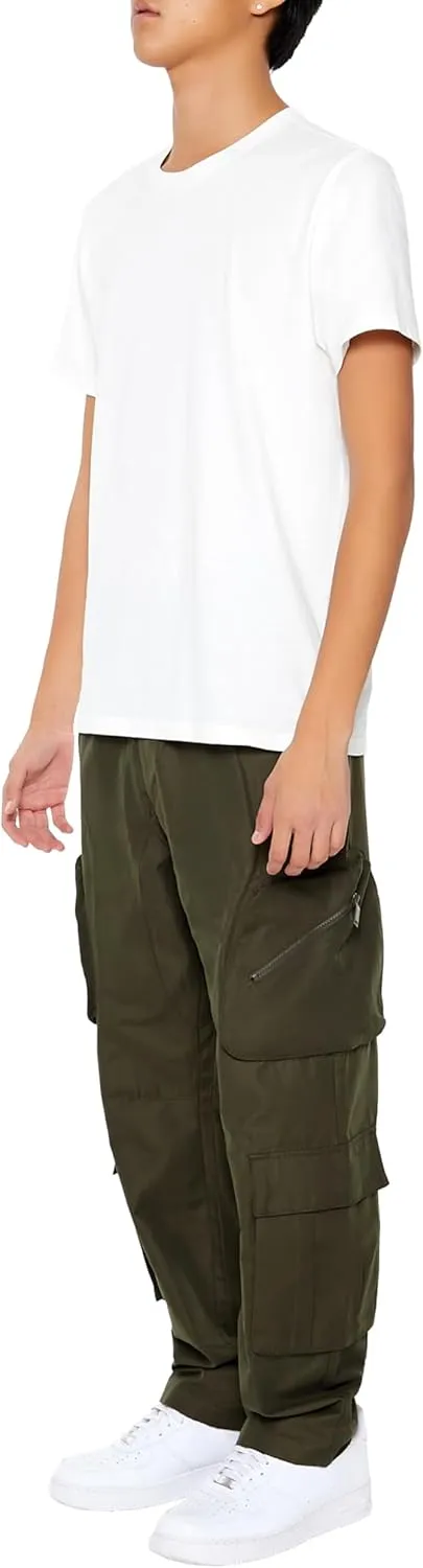 Forever 21 Men's Slim-fit Drawstring Cargo Pants