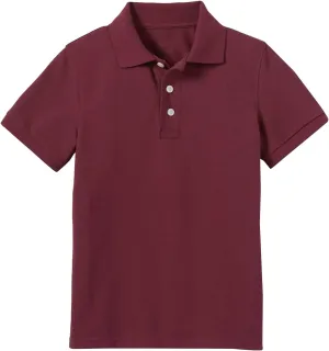 Galaxy by Harvic Boys Pique Polo T Shirt, Casual Cotton Blend Polo Short Sleeve for School Uniform, (XS-2XL)
