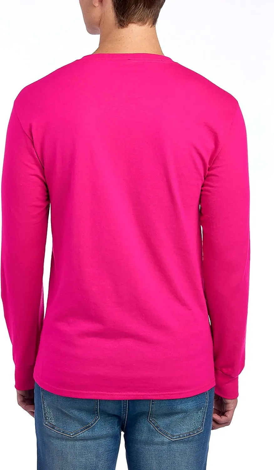 Jerzees Men's Dri-Power Cotton Blend Long Sleeve Tees, Moisture Wicking, Odor Protection, UPF 30 , Sizes S-3x