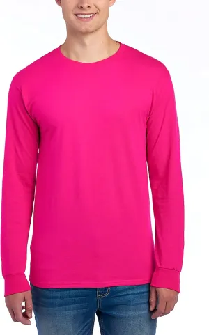 Jerzees Men's Dri-Power Cotton Blend Long Sleeve Tees, Moisture Wicking, Odor Protection, UPF 30 , Sizes S-3x