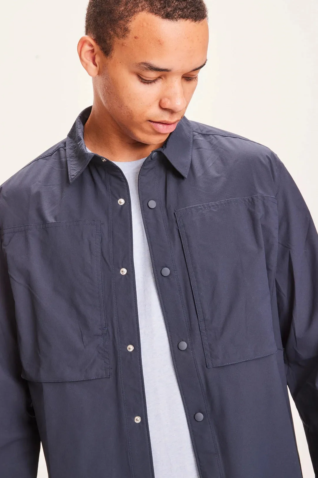 Knowledge Cotton Larch Outdoor Relaxed Fit Shirt - GRS Vegan