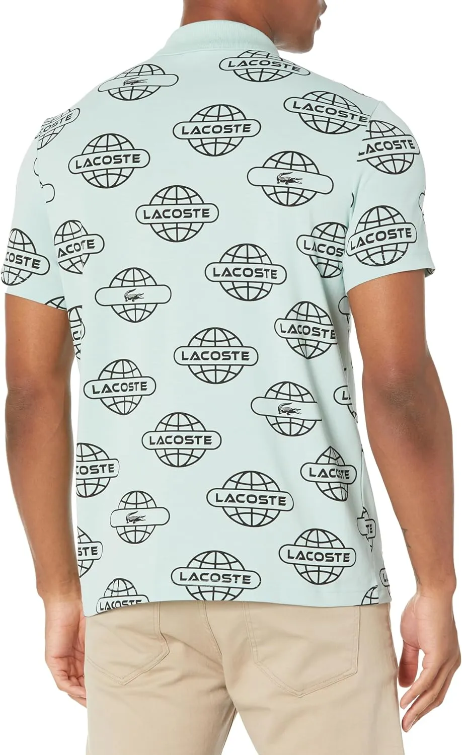 Lacoste Men's Globe Print Lacoste Movement Polo
