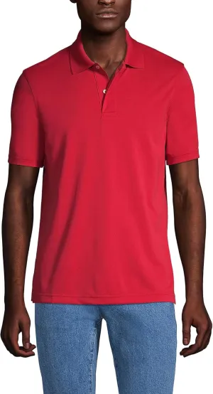 Lands' End Men's Short Sleeve Polyester Polo