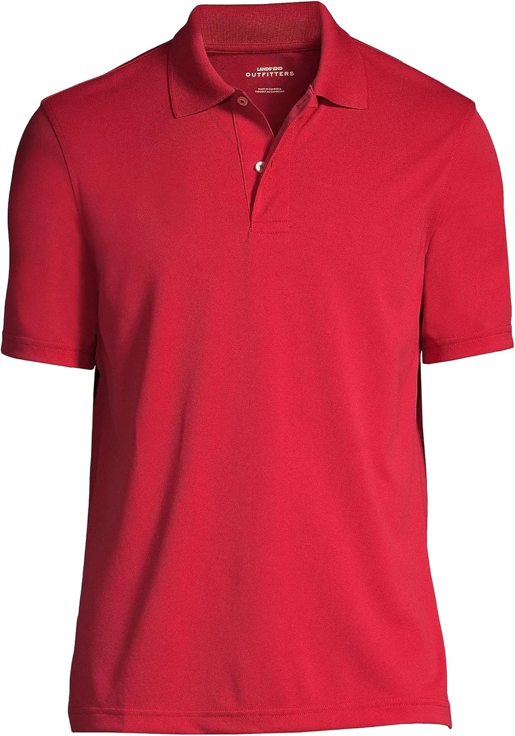 Lands' End Men's Short Sleeve Polyester Polo