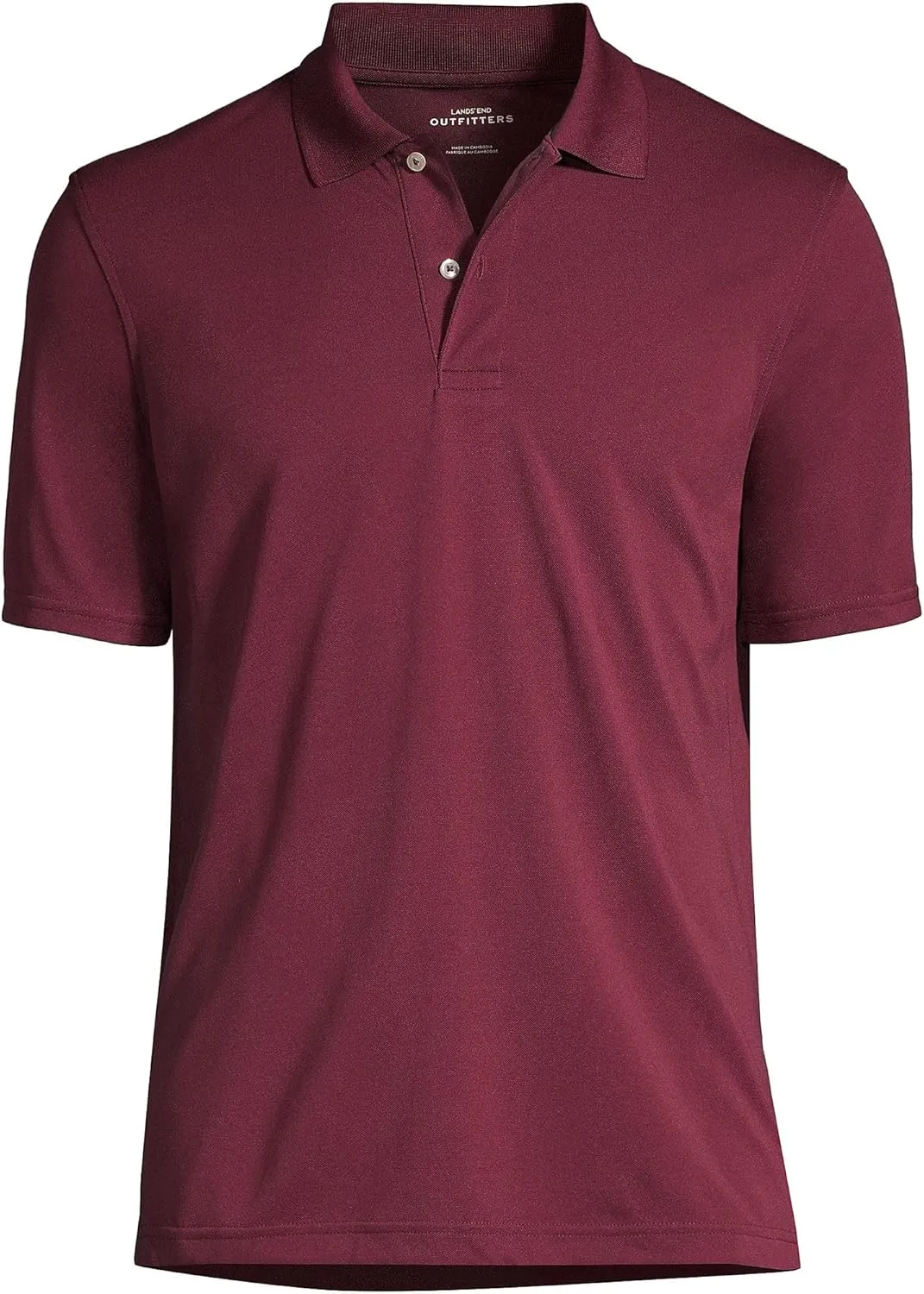 Lands' End Men's Short Sleeve Polyester Polo