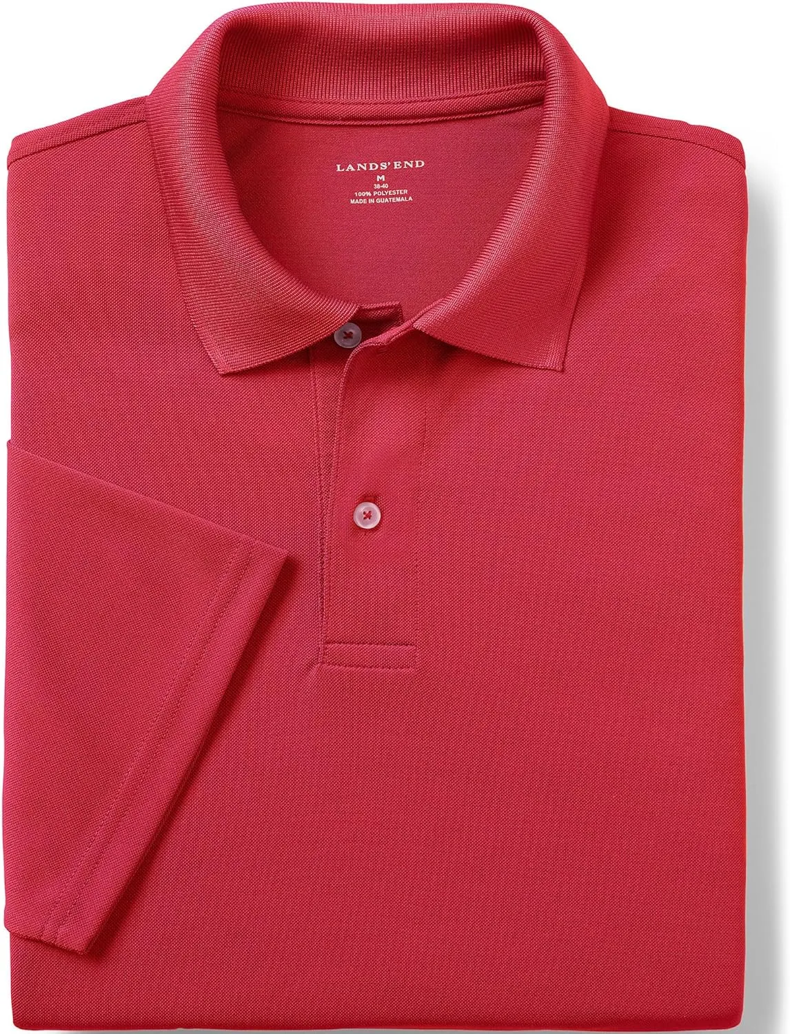 Lands' End Men's Short Sleeve Polyester Polo