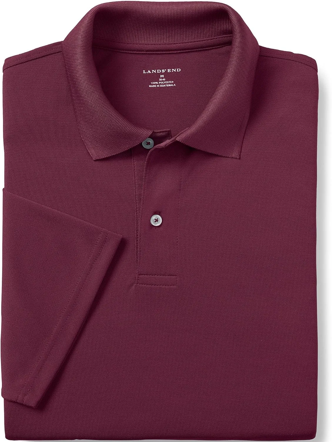 Lands' End Men's Short Sleeve Polyester Polo