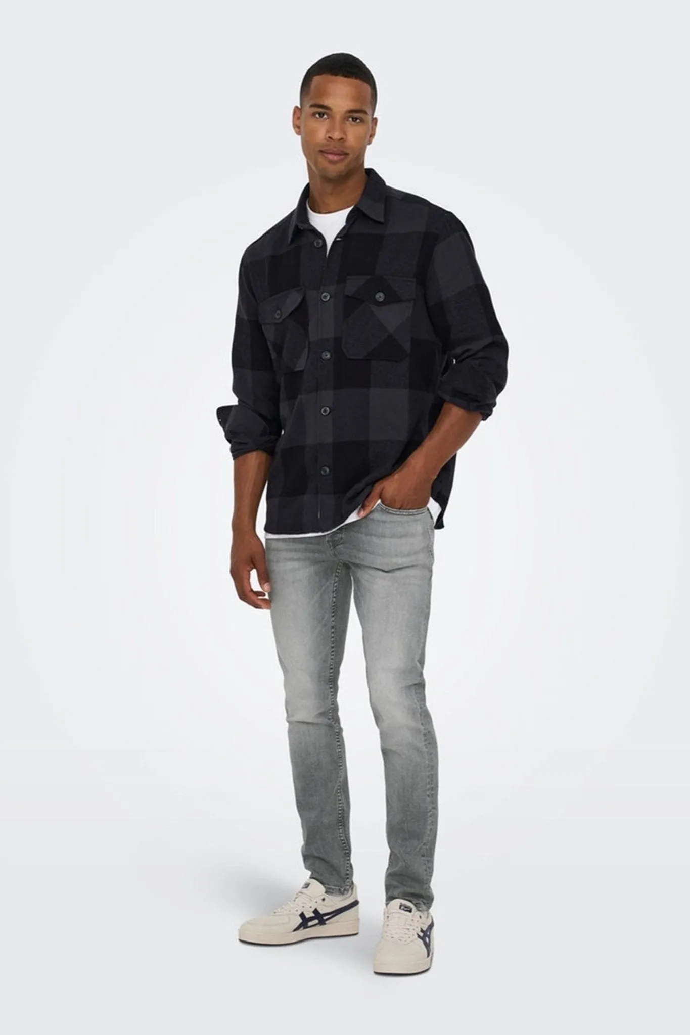 Loom Slim Grey Jeans - Grey