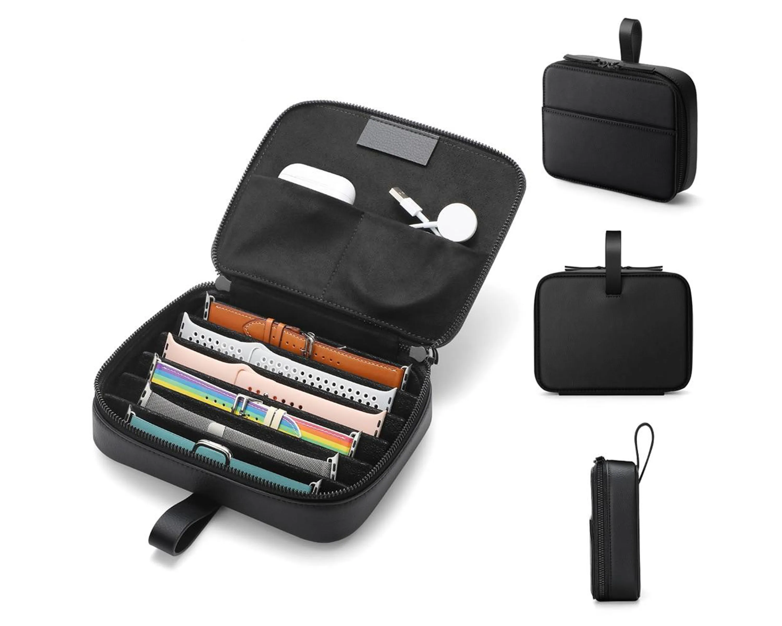 Luxury Watchstrap Organizer Box For Apple watch band Packaging Watchbands bag Accessories Portable travel Organizer Storage |Strap Carrier|