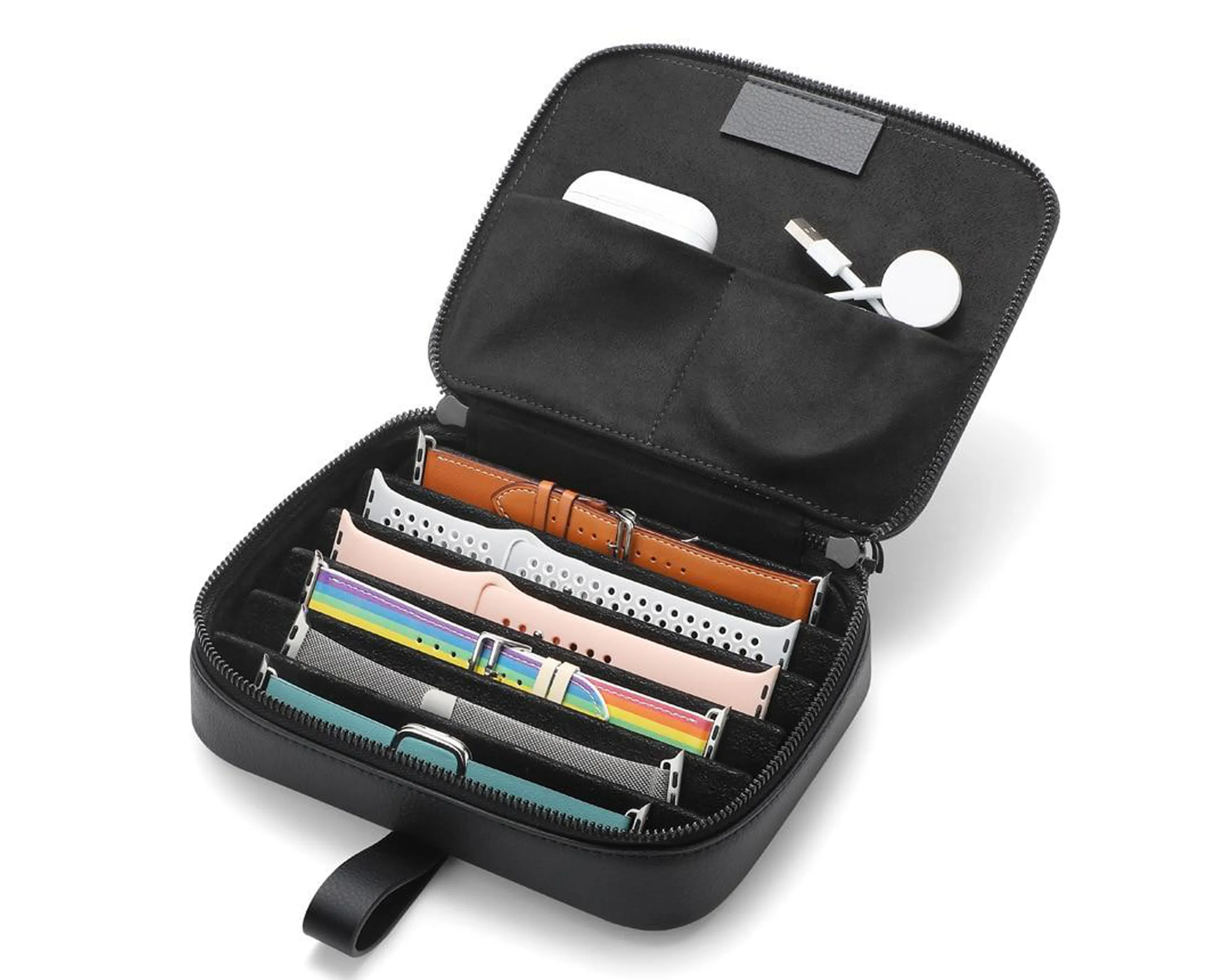 Luxury Watchstrap Organizer Box For Apple watch band Packaging Watchbands bag Accessories Portable travel Organizer Storage |Strap Carrier|