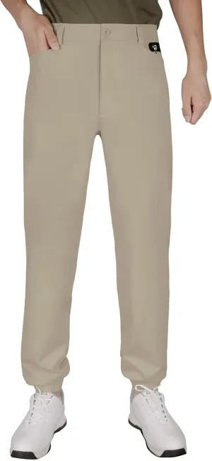 Men's Golf Pants Stretch Joggers Lightweight Slim Fit Casual Tapered Hiking Pants with Zipper Pockets