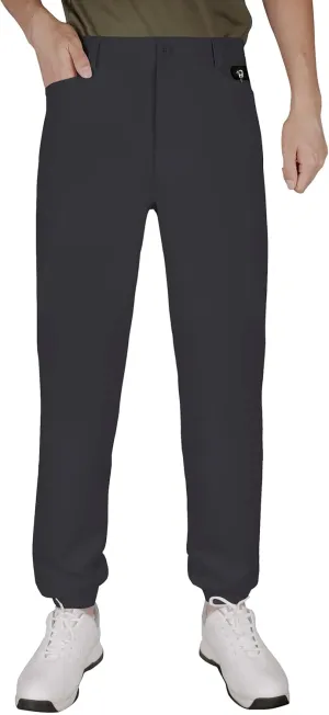 Men's Golf Pants Stretch Joggers Lightweight Slim Fit Casual Tapered Hiking Pants with Zipper Pockets