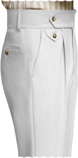 Men's Slim Fit Business Pants Flat Front Classic Fit Dress Pants Casual Straight Trousers