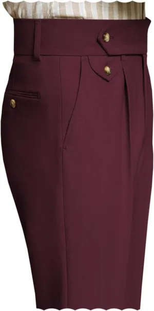 Men's Slim Fit Business Pants Flat Front Classic Fit Dress Pants Casual Straight Trousers