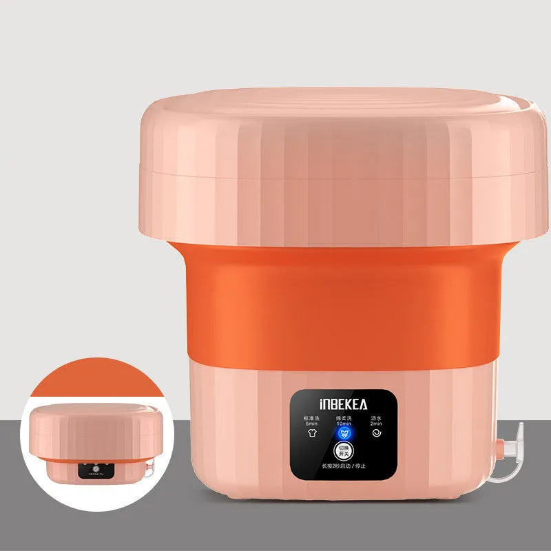 New Folding Washing Machine Can Be Dehydrated Small And Portable