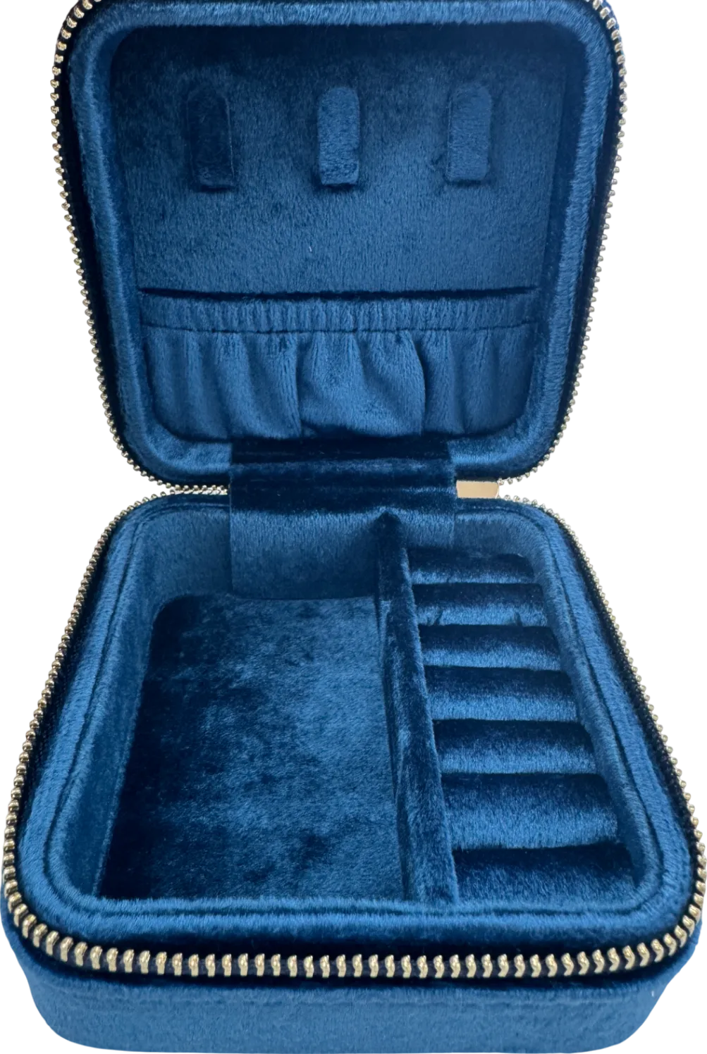 SIF JAKOBS Blue Velvet Jewellery Travel Box One Size