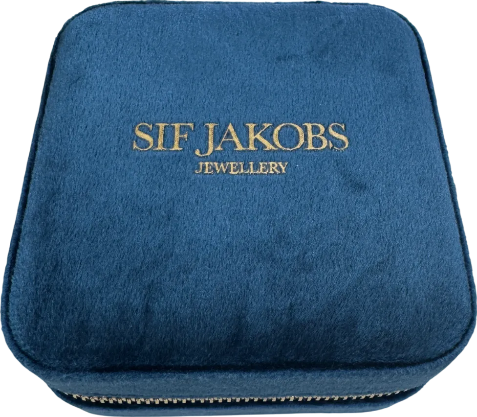 SIF JAKOBS Blue Velvet Jewellery Travel Box One Size