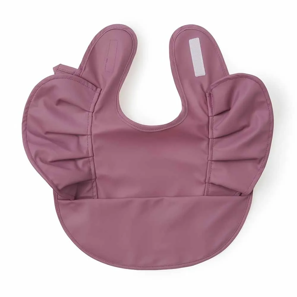 Snuggle Hunny Kids Waterproof Snuggle Bib - Mauve Frill