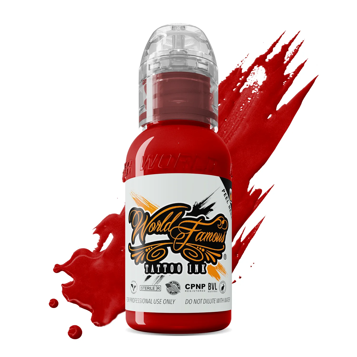Straight Red — World Famous Tattoo Ink — Pick Size