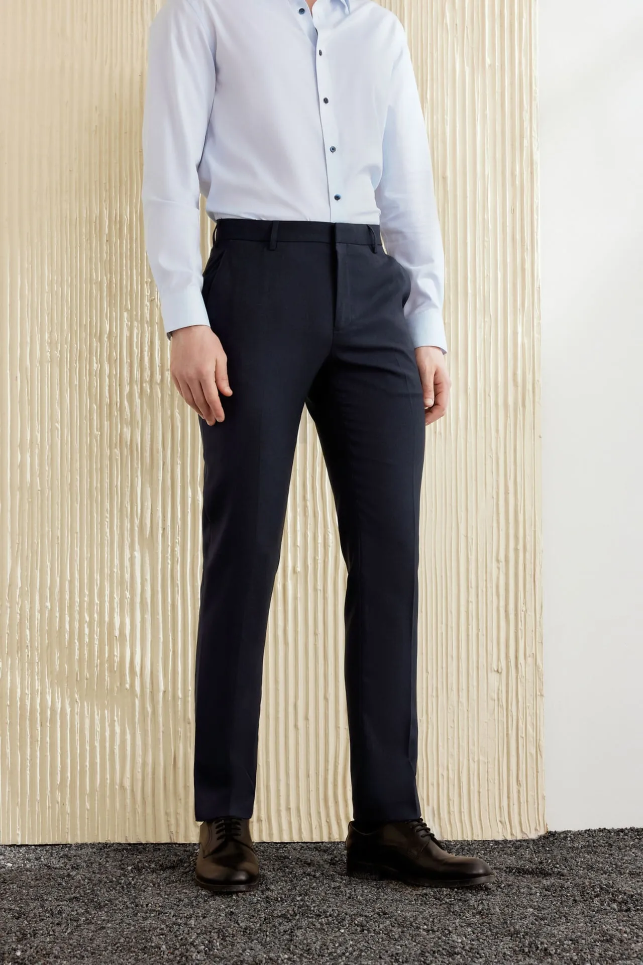 Teflon Finishing Stain Resistant Formal Pants in Slim Fit