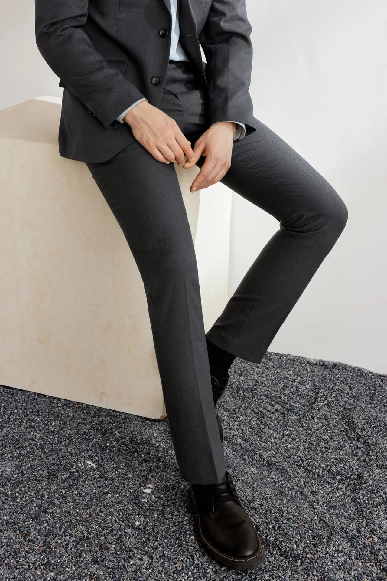 Teflon Finishing Stain Resistant Formal Pants in Slim Fit