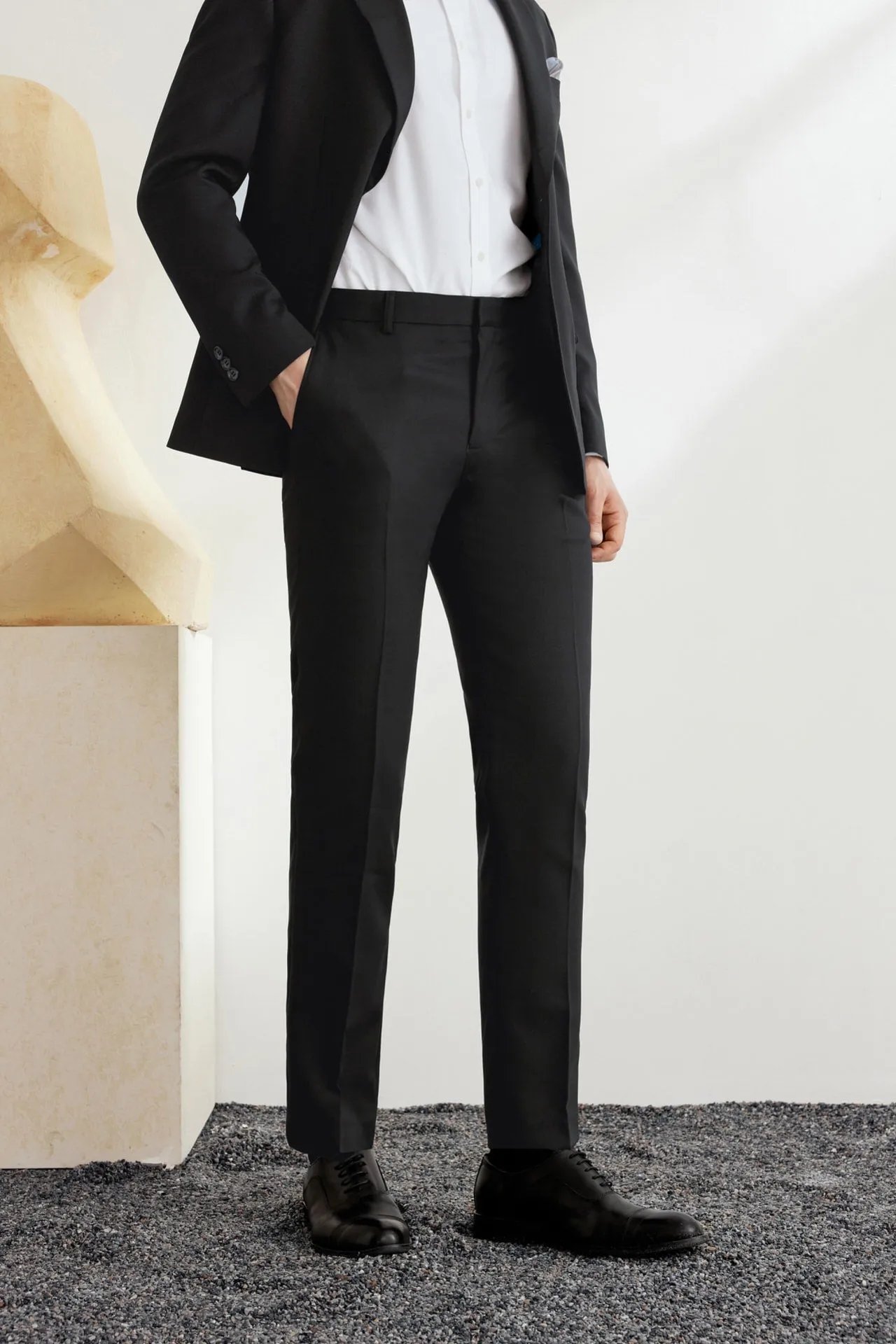 Teflon Finishing Stain Resistant Formal Pants in Slim Fit