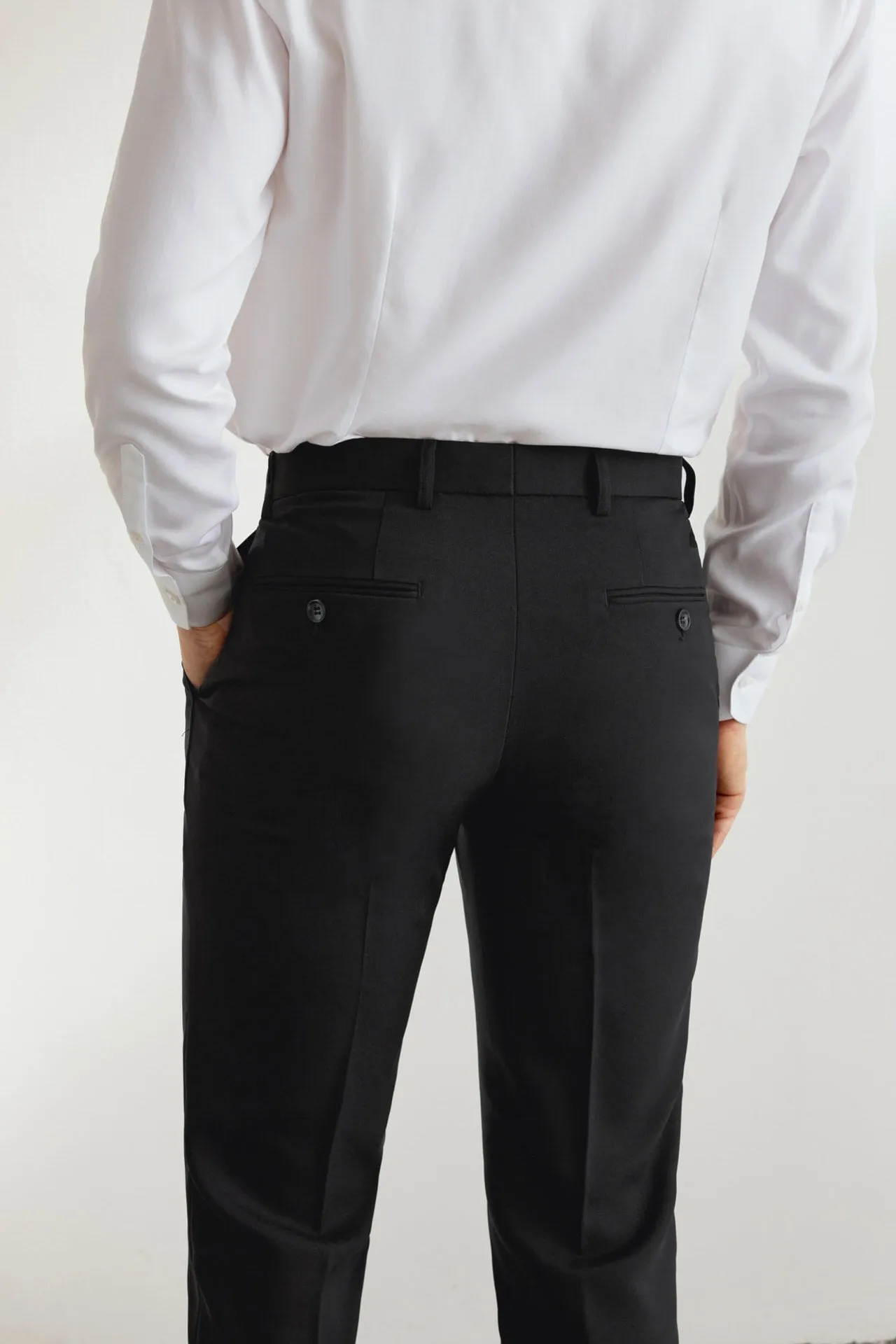 Teflon Finishing Stain Resistant Formal Pants in Slim Fit