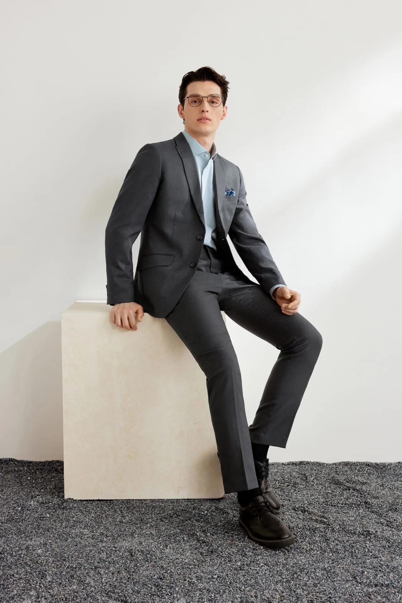 Teflon Finishing Stain Resistant Formal Pants in Slim Fit