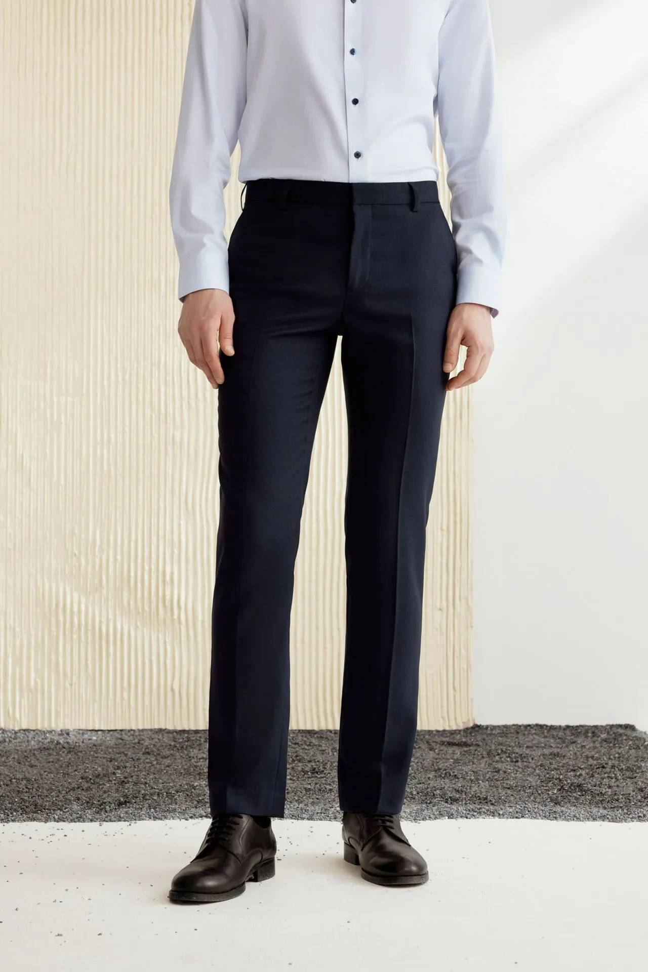 Teflon Finishing Stain Resistant Formal Pants in Slim Fit