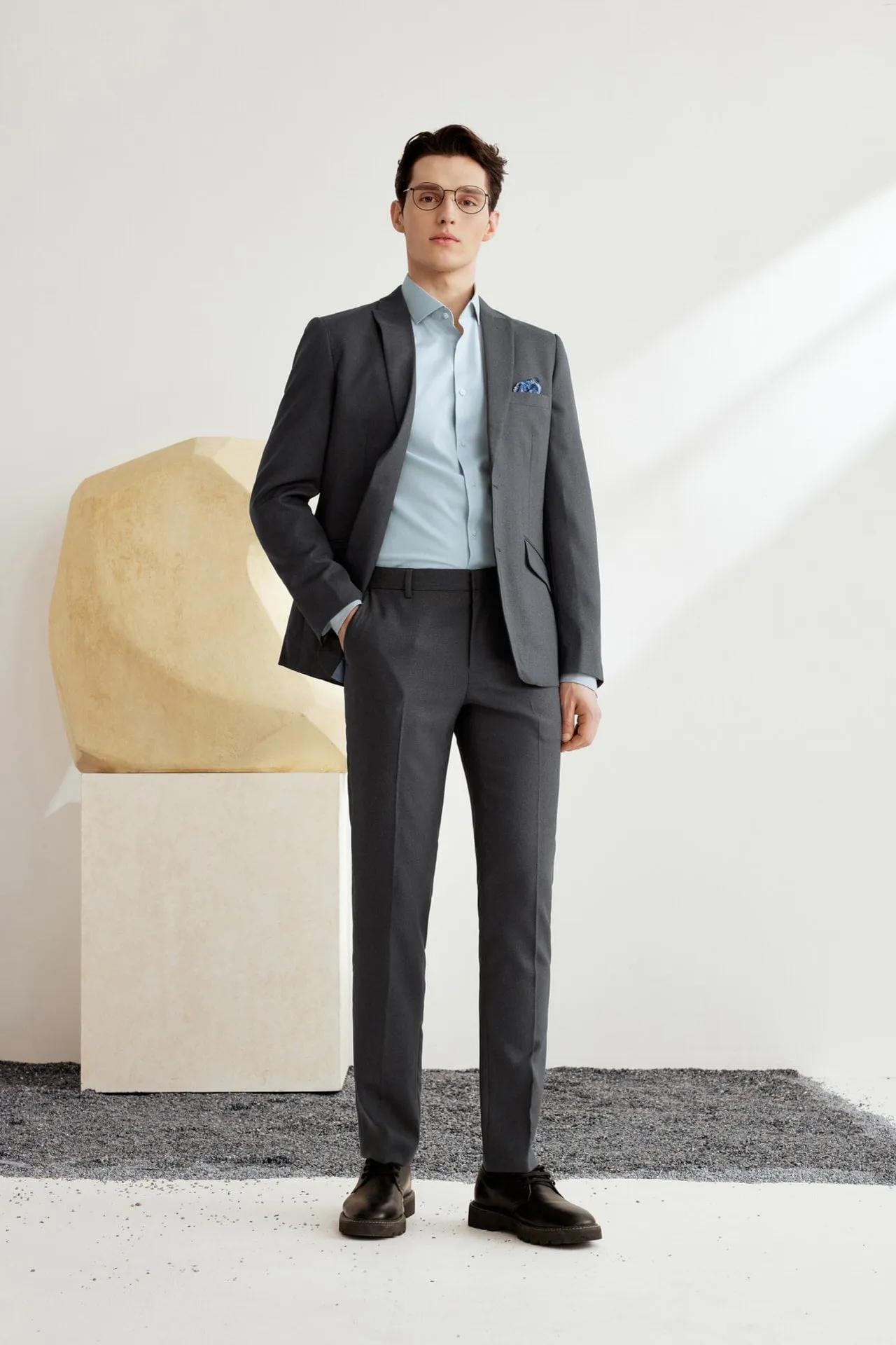 Teflon Finishing Stain Resistant Formal Pants in Slim Fit