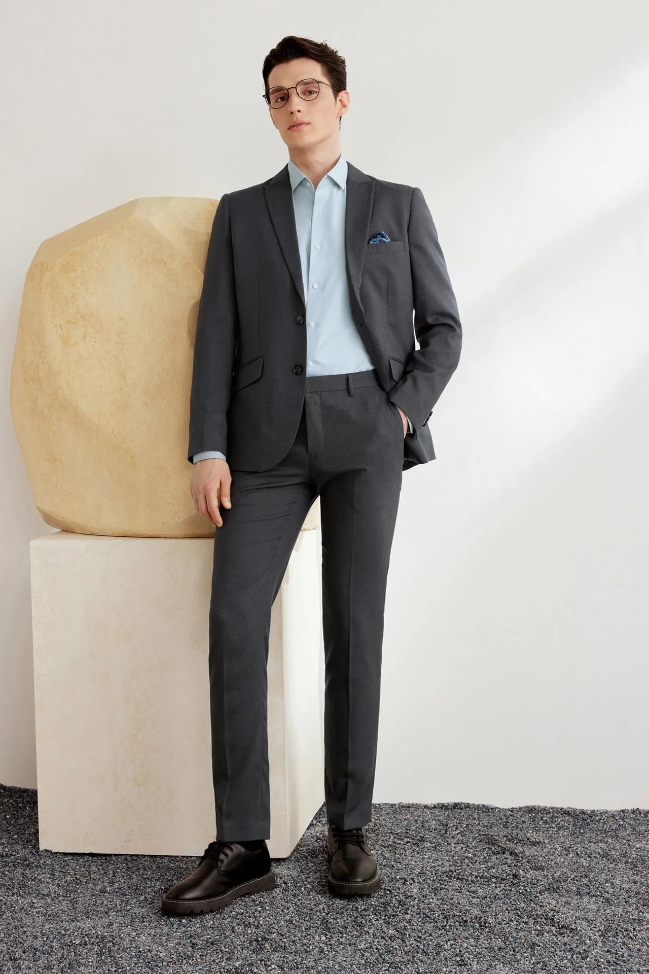 Teflon Finishing Stain Resistant Formal Pants in Slim Fit