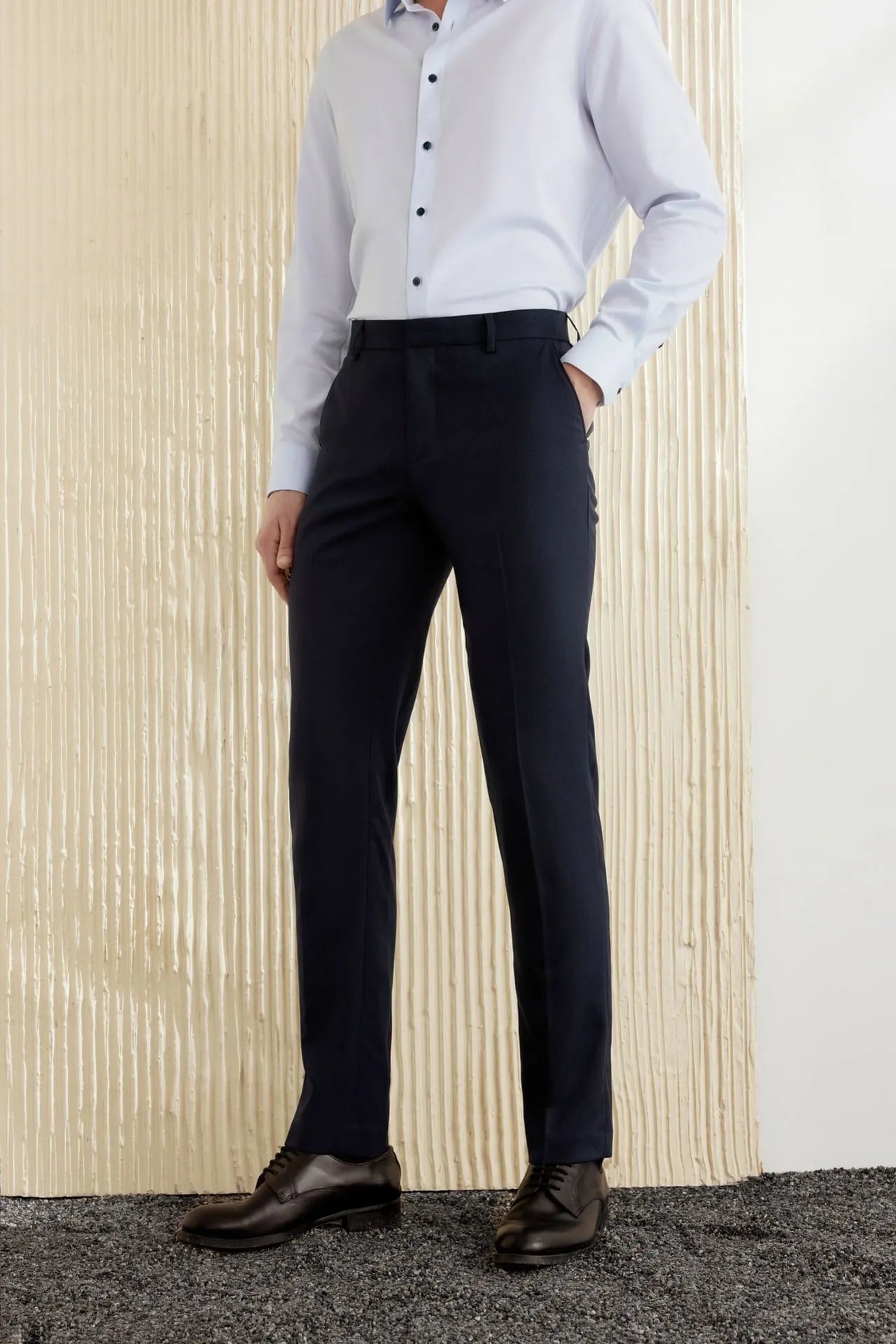 Teflon Finishing Stain Resistant Formal Pants in Slim Fit