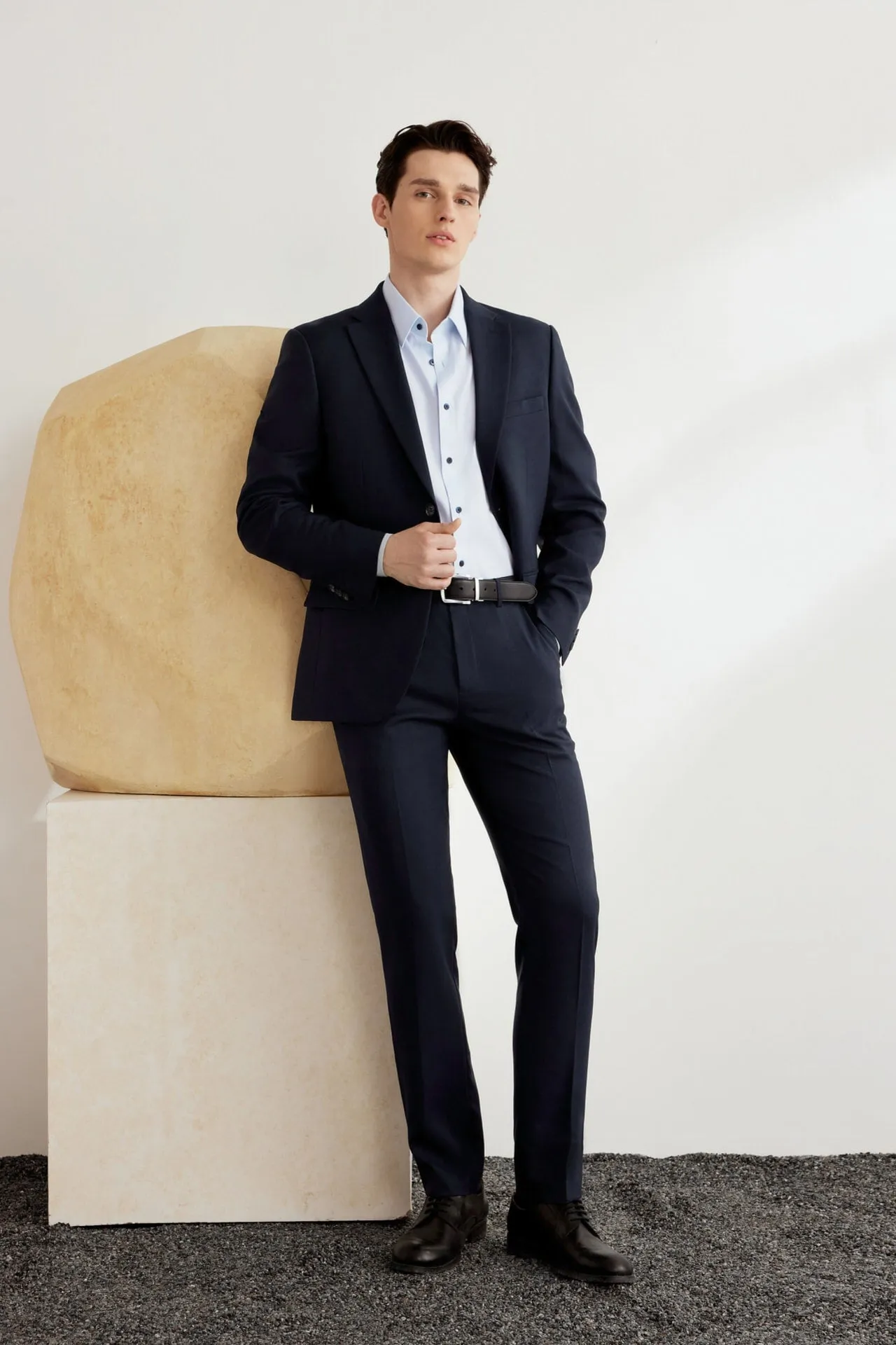 Teflon Finishing Stain Resistant Formal Pants in Slim Fit