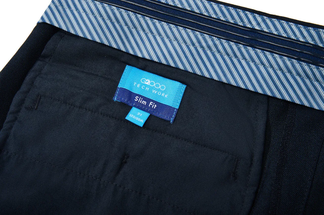Teflon Finishing Stain Resistant Formal Pants in Slim Fit