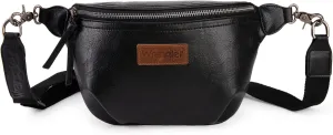 Wrangler Large Fanny Packs for Women Waist Bag Travel Belt Bags Crossbody Sling Purse Black AR-WG82-194BK